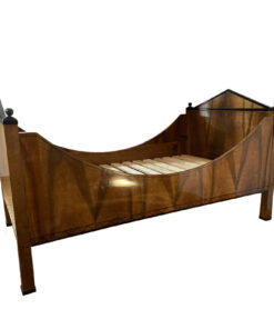 Biedermeier, Bed, Solid Wood, Inlays
