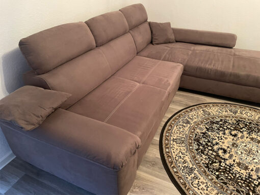 Brown Corner Sofa, Living Room