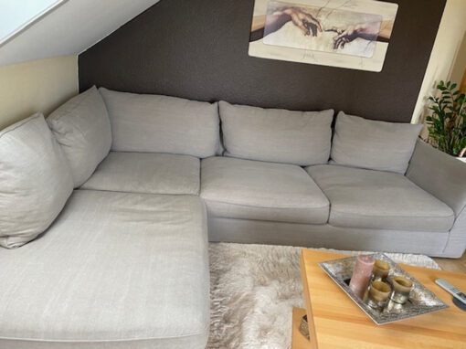 Grey Corner Sofa, Living Room