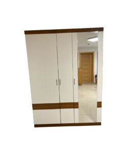 3-Door Bedroom Closet With Mirror
