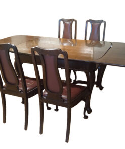 Antique Dining Room Table and Chairs, Made Of Solid Wood